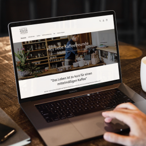Startseite vom Onlineshop von Kaffee Kontor Werder