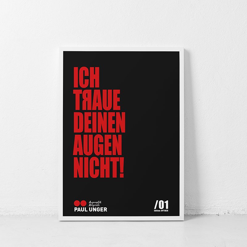 Mockup_klein - Ich Traue Deinen Augen Nicht (DEMOKUNDE) - Poster _ A2 = Innen (420,03 mm x 594,02 mm) - Aussen (426,04 mm x 599,95 mm)