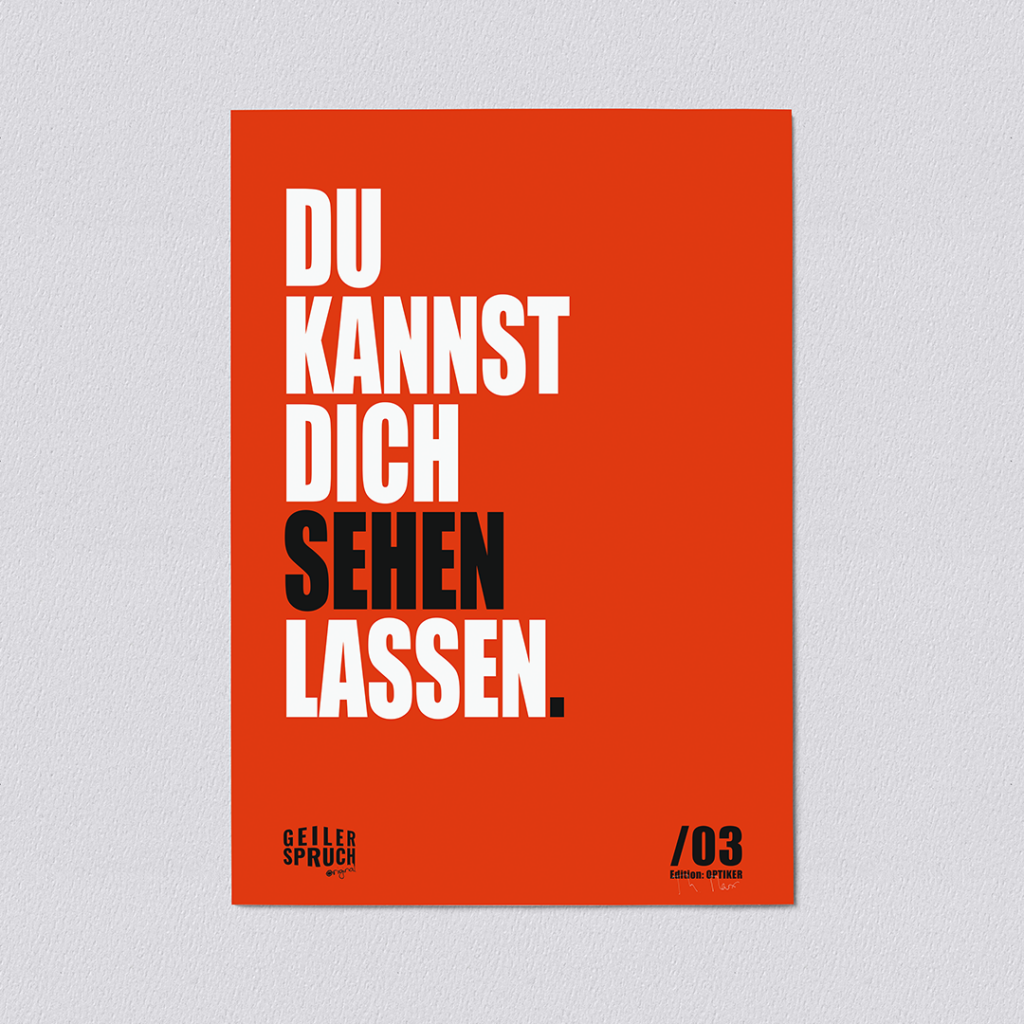 Vorschau - Poster - Du Kannst Dich Sehen Lassen (geiler-spruch.de) - 1080x1080