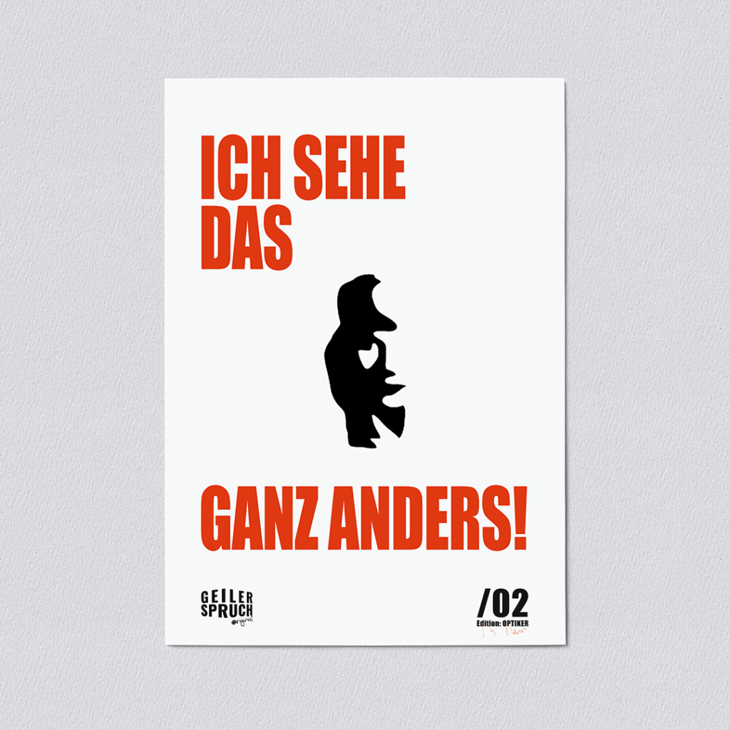 Vorschau - Poster - Ich Sehe Das Ganz Anders (geiler-spruch.de) - 1080x1080